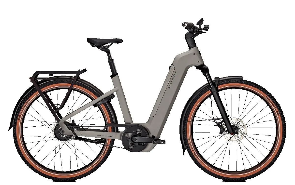 Moderne elektrische fiets met lage instap