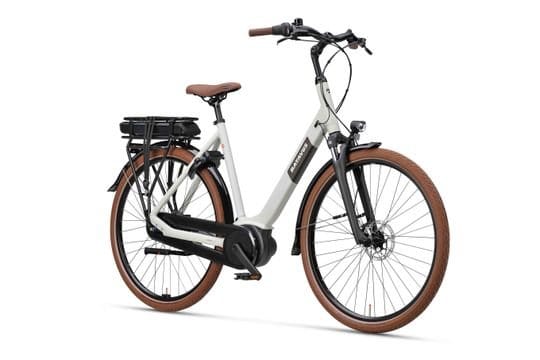 Moderne elektrische stadsfiets met lage instap