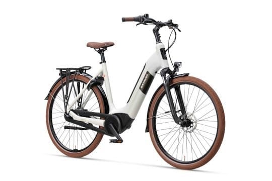 Moderne elektrische stadsfiets met lage instap
